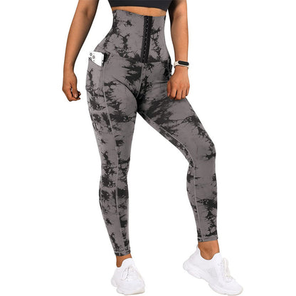 CosmicFlow Tie-Dye High-Rise Yoga Leggings