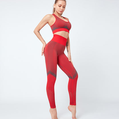 AeroFit BreathTech Ensemble: High-Waist Leggings & Seamless Crop Top