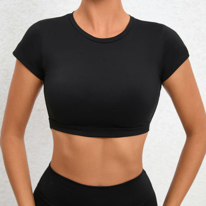 AirFlow Aura: Women's Open-Back Performance Crop Top