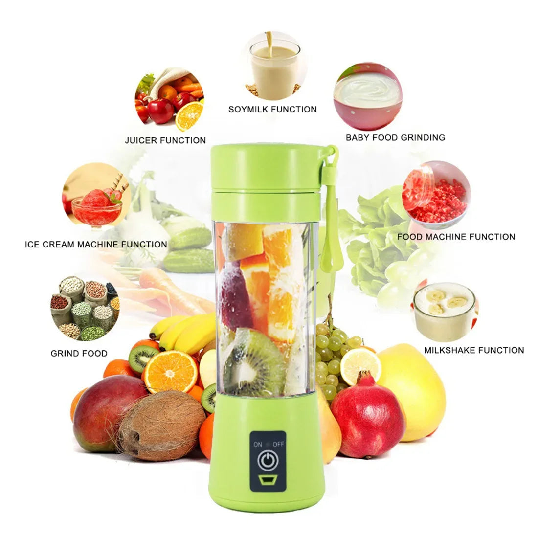 GoBlend USB Rechargeable 6 Bladed Portable Blender