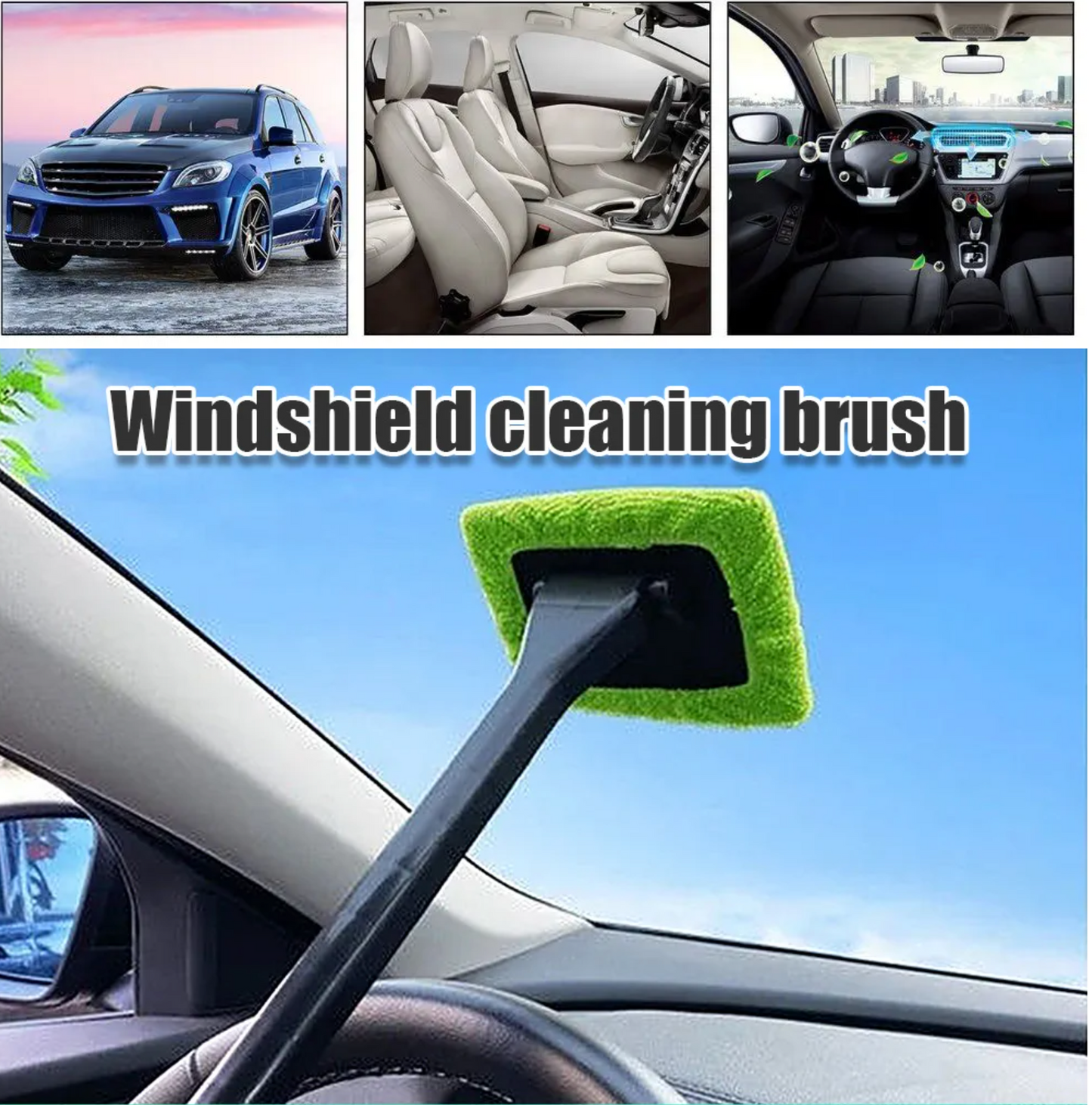 GlideClean Interior Glass Cleaner Tool